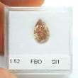 Камень без оправы, бриллиант Цвет: Оранжевый, Вес: 1.52 карат