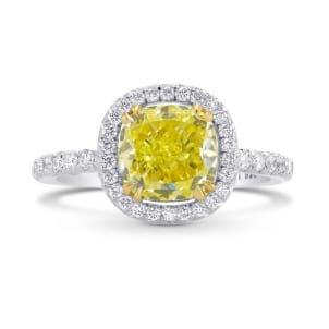 Кольцо, бриллиант Цвет: Желтый, Вес: 2.38 карат