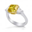Кольцо, бриллиант Цвет: Желтый, Вес: 3.18 карат