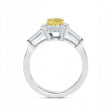 Кольцо, бриллиант Цвет: Желтый, Вес: 0.70 карат