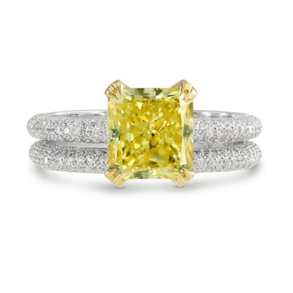 Кольцо, бриллиант Цвет: Желтый, Вес: 2.06 карат