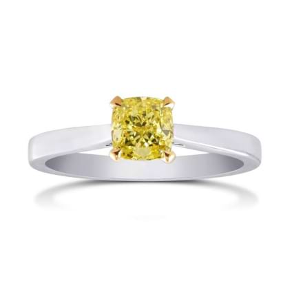 Кольцо, бриллиант Цвет: Желтый, Вес: 0.61 карат