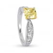 Кольцо, бриллиант Цвет: Желтый, Вес: 1.00 карат