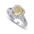 Кольцо, бриллиант Цвет: Желтый, Вес: 1.04 карат
