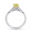 Кольцо, бриллиант Цвет: Желтый, Вес: 0.74 карат