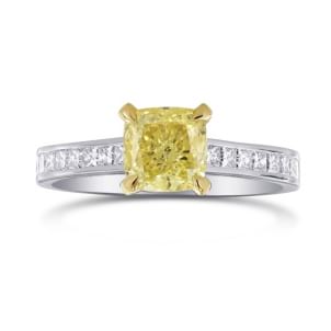 Кольцо, бриллиант Цвет: Желтый, Вес: 1.21 карат
