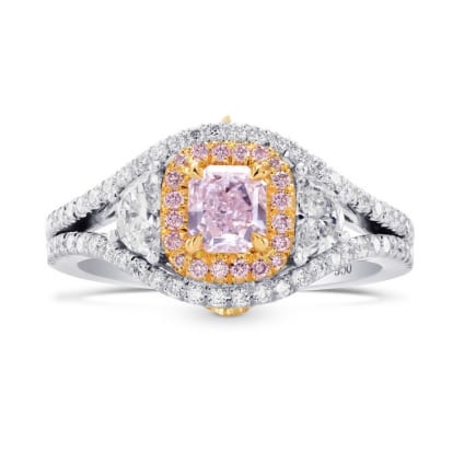Кольцо, бриллиант Цвет: Розовый, Вес: 0.43 карат