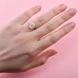 Кольцо, бриллиант Цвет: Желтый, Вес: 1.00 карат