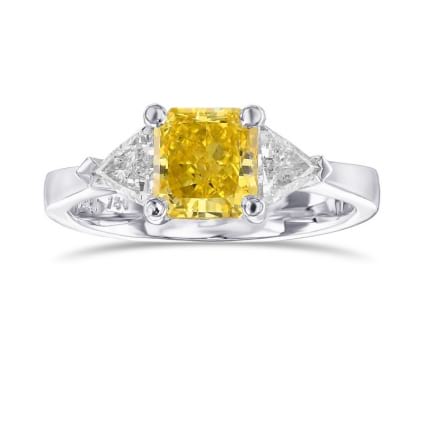 Кольцо, бриллиант Цвет: Желтый, Вес: 1.50 карат