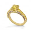 Кольцо, бриллиант Цвет: Желтый, Вес: 2.02 карат