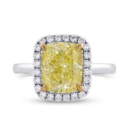 Кольцо, бриллиант Цвет: Желтый, Вес: 2.43 карат