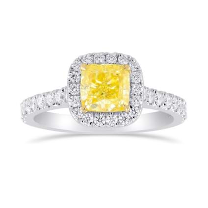 Кольцо, бриллиант Цвет: Желтый, Вес: 1.01 карат