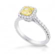 Кольцо, бриллиант Цвет: Желтый, Вес: 1.01 карат