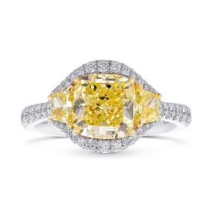 Кольцо, бриллиант Цвет: Желтый, Вес: 2.07 карат