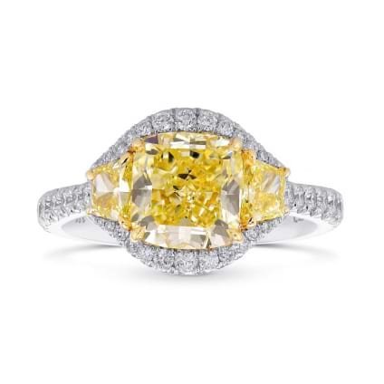 Кольцо, бриллиант Цвет: Желтый, Вес: 2.07 карат