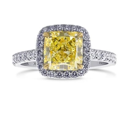 Кольцо, бриллиант Цвет: Желтый, Вес: 2.24 карат