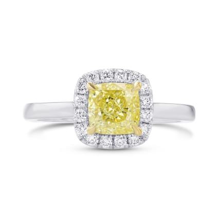 Кольцо, бриллиант Цвет: Желтый, Вес: 1.18 карат