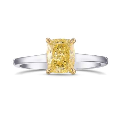 Кольцо, бриллиант Цвет: Желтый, Вес: 1.26 карат