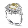 Кольцо, бриллиант Цвет: Желтый, Вес: 2.14 карат