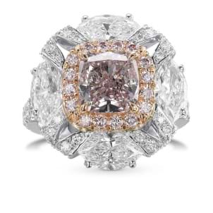 Кольцо, бриллиант Цвет: Розовый, Вес: 2.17 карат