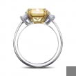Кольцо, бриллиант Цвет: Желтый, Вес: 3.11 карат