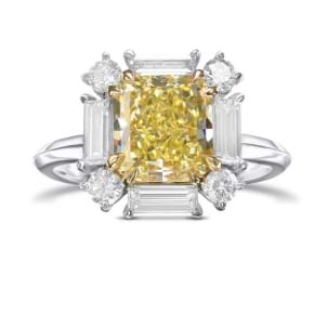 Кольцо, бриллиант Цвет: Желтый, Вес: 2.23 карат