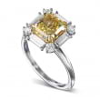 Кольцо, бриллиант Цвет: Желтый, Вес: 2.23 карат
