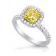 Кольцо, бриллиант Цвет: Желтый, Вес: 2.00 карат